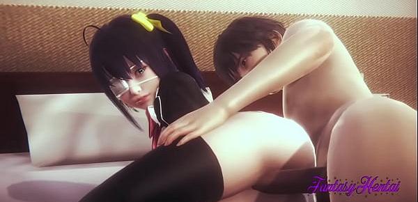  Chuunibyou Deme Koi 3D Hentai - Rikka is fucked and cumed inside - Japanese Manga anime Porn Video - Cartoon Hard Sex